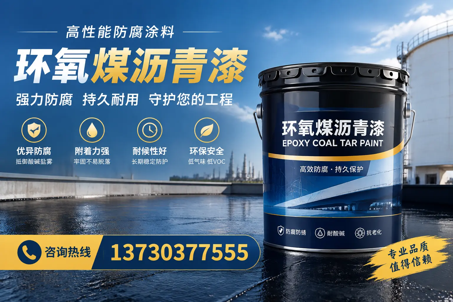 环氧煤沥青漆的耐久性分析，适合镇江的使用场景