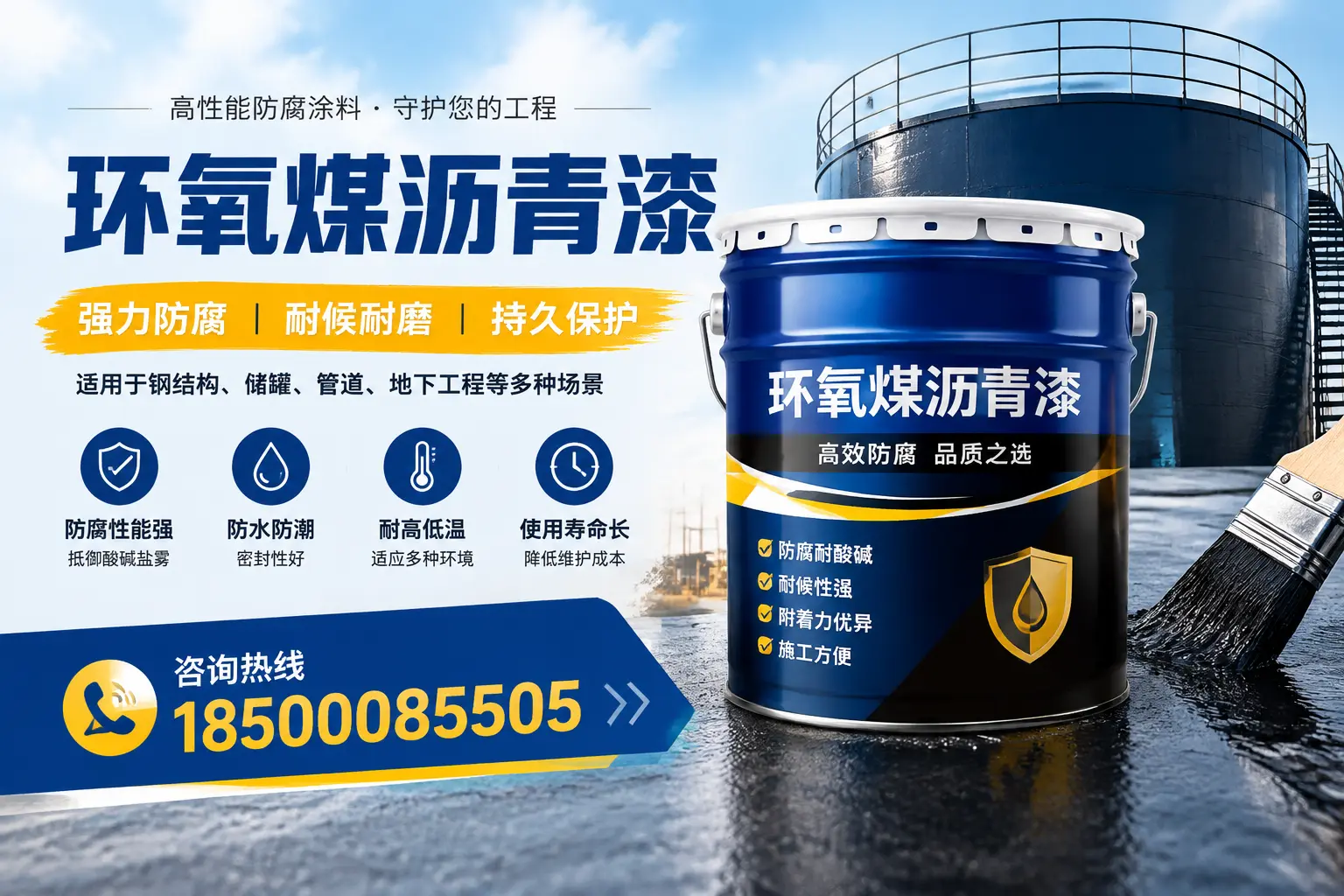 环氧煤沥青漆在工业中的应用,镇江企业的选择